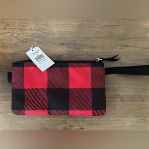 LL Bean Everyday Lightweight Clutch Buffalo Plaid